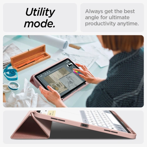 Etui Spigen Urban Fit Apple iPad Air 13" 2024 (6. generacji) Rose Gold