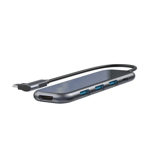 Adapter 5w1 Baseus Hub USB-C na 3x USB 3.0 + HDMI + USB-C PD