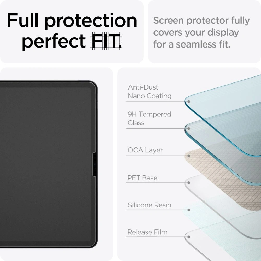 Hurtownia GSM - Sticlă securizată Spigen Paper Touch Apple iPad Air 11" 2024 (a 6-a generație) Matte Clear - SPN3420 - {ean13} - Hurt