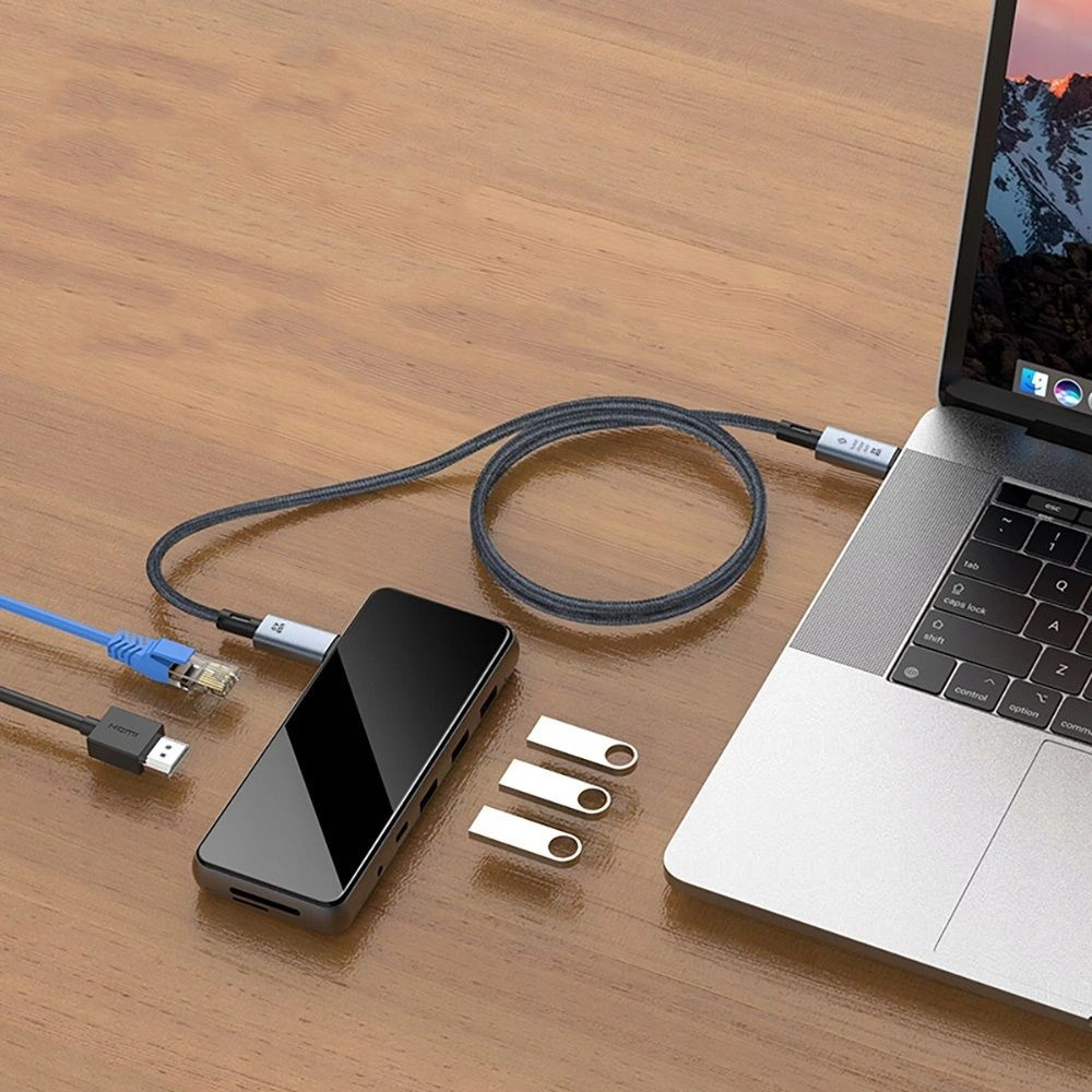 Hurtownia GSM - Kabel Tech-Protect Ultraboost Max USB-C / USB-C Thunderbolt 4.0 8K 40Gbps PD 240W 100cm Grey - THP2841 - {ean13} - Hurt