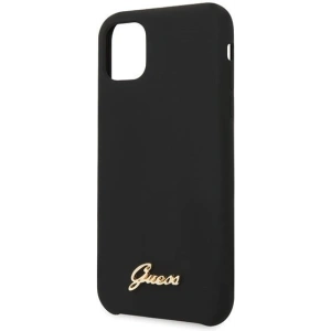 Hurtownia GSM - Etui Guess GUHCN65LSLMGBK Apple iPhone 11 Pro Max schwarz/czarny Hartschale Silikon Vintage Gold Logo - GUE273BLK - {ean13} - Hurt