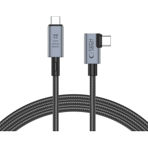 Wholesale Tech-Protect Ultraboost Max L USB-C / USB-C angle cable USB 4.0 8K 40Gbps PD 240W 150cm Grey - THP2847 - {ean13} - Hurt