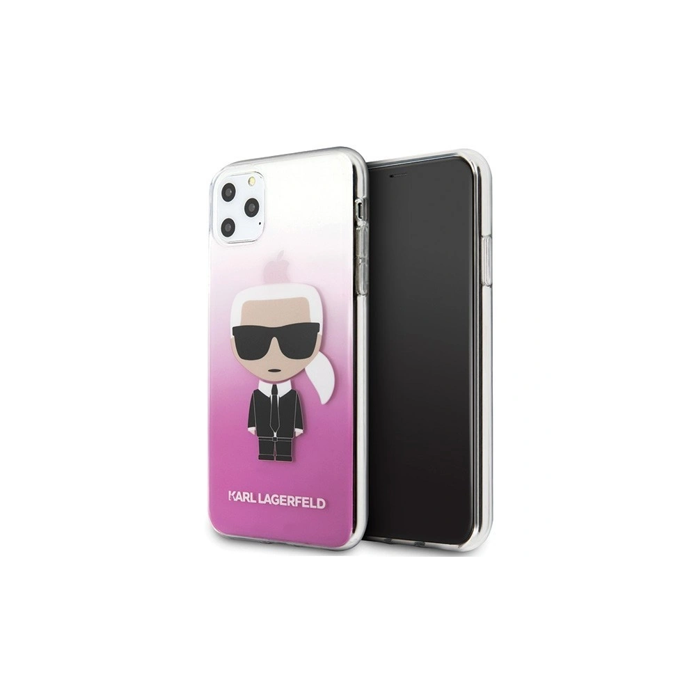 Hurtownia GSM - Karl Lagerfeld KLHCN65TRDFKPI iPhone 11 Pro Max różowy/pink Gradient Ikonik Karl - KLD185RS - {ean13} - Hurt
