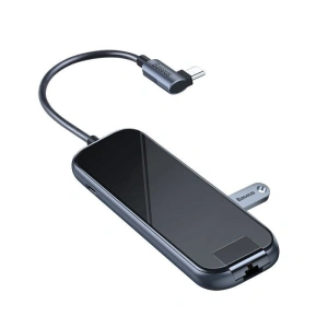 Adapter 6w1 Baseus Hub USB-C la 3x USB 3.0 + HDMI + USB-C PD + RJ45 Ethernet