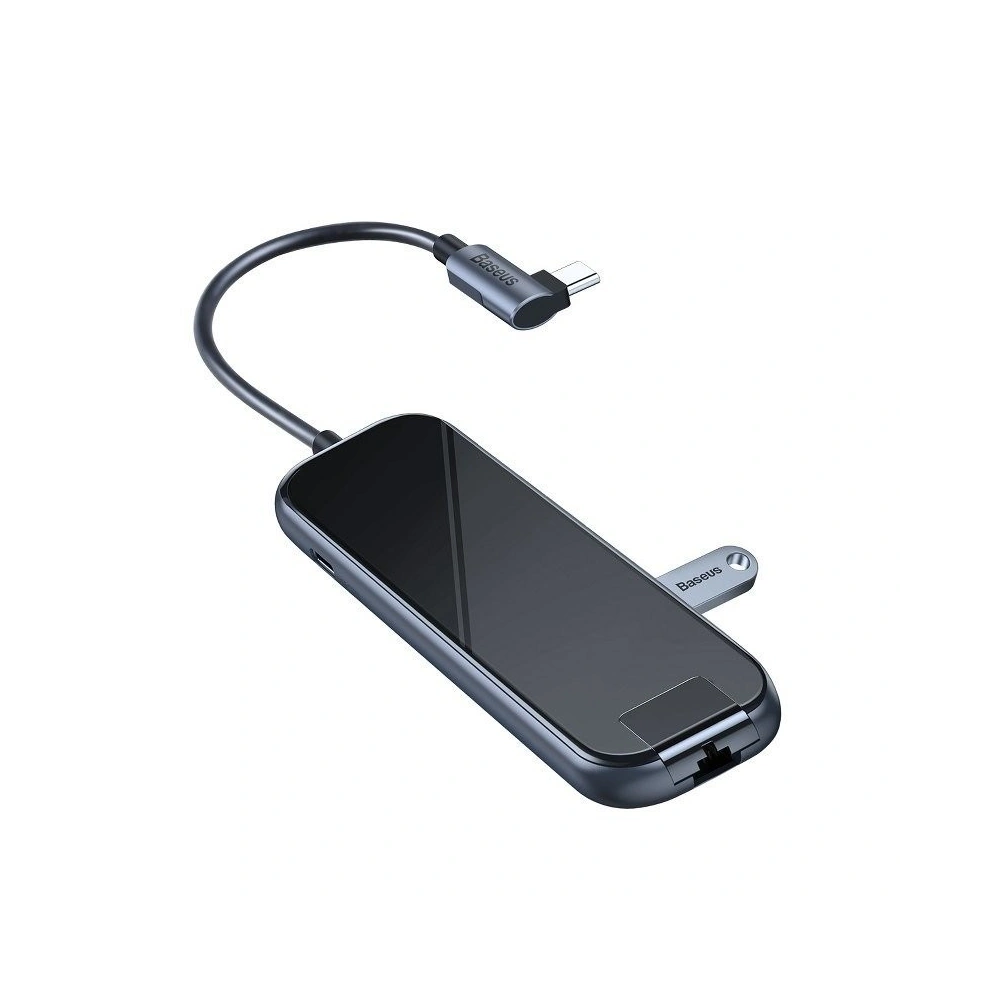 Hurtownia GSM - Adapter 6w1 Baseus Hub USB-C na 3x USB 3.0 + HDMI + USB-C PD + RJ45 Ethernet - BSU686 - {ean13} - Hurt