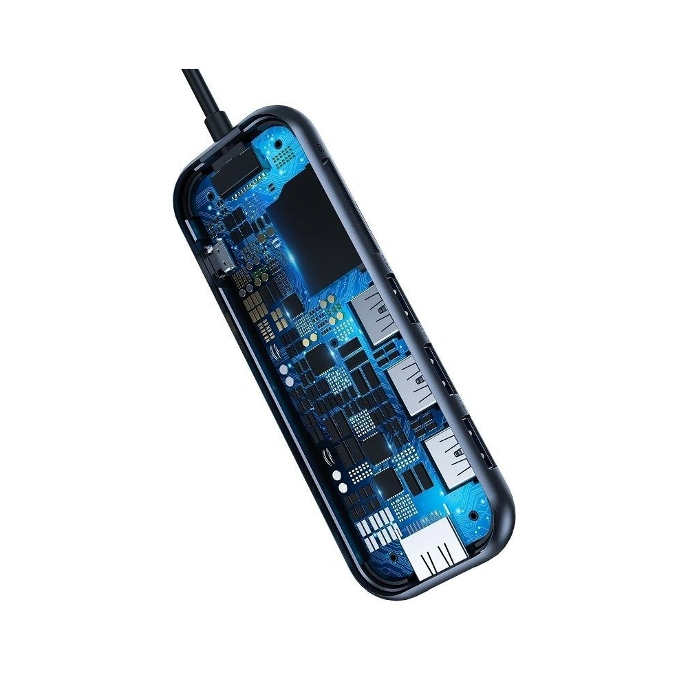 Hurtownia GSM - Adapter 6w1 Baseus Hub USB-C na 3x USB 3.0 + HDMI + USB-C PD + SD/microSD - BSU685 - {ean13} - Hurt