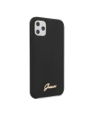 Hurtownia GSM - Etui Guess GUHCN65LSLMGBK Apple iPhone 11 Pro Max black/czarny hard case Silicone Vintage Gold Logo - GUE273BLK - {ean13} - Hurt