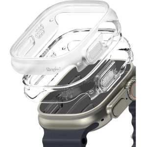 Case Ringke Slim Apple Watch Ultra 1/2 49mm Clear & Alpine Clear [2 PACK]