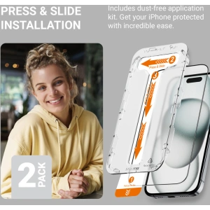 Hurtownia GSM - Gehärtetes Glas Crong EasyShield Apple iPhone 14 / iPhone 13 / iPhone 13 Pro [2 PACK] - CRG769 - {ean13} - Hurt
