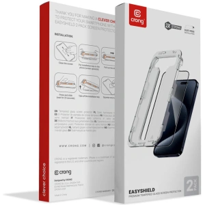 Hurtownia GSM - Gehärtetes Glas Crong EasyShield Apple iPhone 14 / iPhone 13 / iPhone 13 Pro [2 PACK] - CRG769 - {ean13} - Hurt