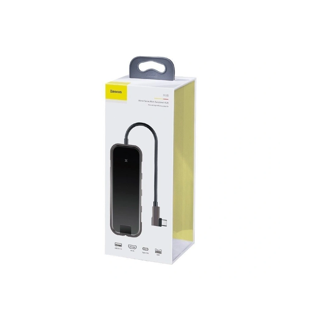 Hurtownia GSM - Adapter 6w1 Baseus Hub USB-C na 3x USB 3.0 + HDMI + USB-C PD + RJ45 Ethernet - BSU686 - {ean13} - Hurt