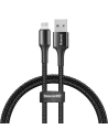 Cable Lightning LED Light Baseus Halo 2.4A 0.5m Black