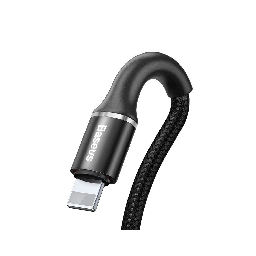 Hurtownia GSM - Kabel lightning z podświetleniem LED Baseus Halo 2.4A 0.5m (czarny) - BSU689BLK - {ean13} - Hurt