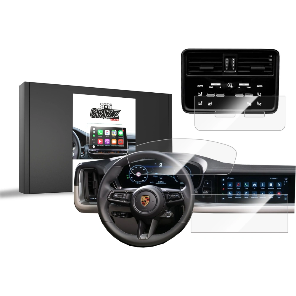 Hurtownia GSM - Fólie keramická GrizzGlass ochrana CarDisplay pro Porsche Cayenne 2024 [3w1] - GRZ10134 - {ean13} - Hurt