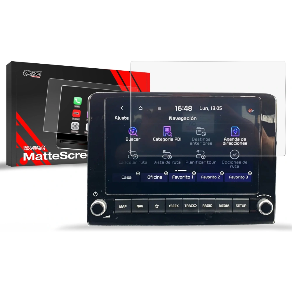 Hurtownia GSM - Matt fólia GrizzGlass CarDisplay védelem Kia Stonic 8" 2022-2024-hez - GRZ10142 - {ean13} - Hurt