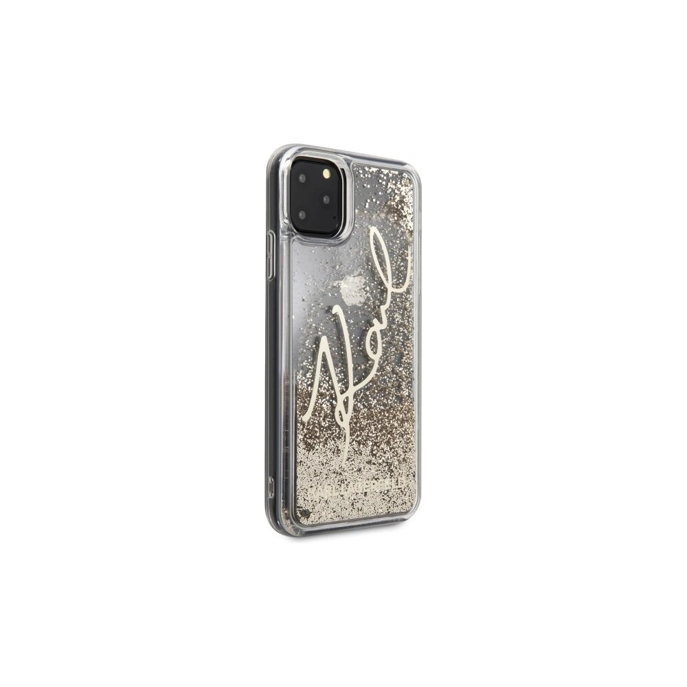 Hurtownia GSM - Karl Lagerfeld KLHCN65TRKSGO iPhone 11 Pro Max złoty/gold Glitter Signature - KLD186GLD - {ean13} - Hurt