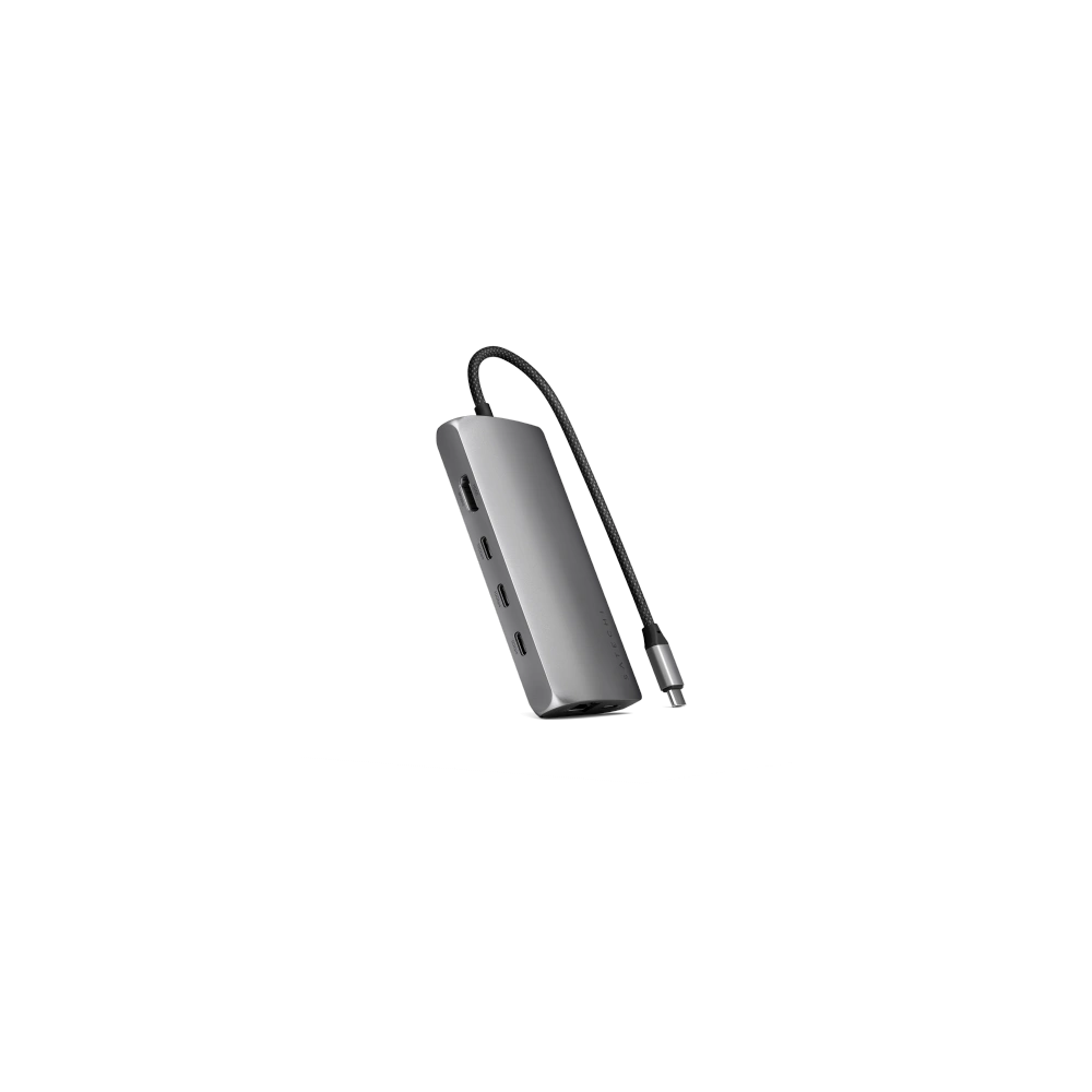 Hurtownia GSM - Adapter Satechi USB-C Multiport 8K USB-C / USB-C, HDMI, 3xUSB-A 3.2 Gen 2 10Gbps, USB-A 3.2 Gen 1 5Gbps, SD/TF űrszürke - STH137 - {ean13} - Hurt