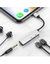Hurtownia GSM - Adapter Audio Baseus L52 Lightning do Mini Jack 3.5mm i 2x Lightning (srebrny) - BSU690SLV - {ean13} - Hurt