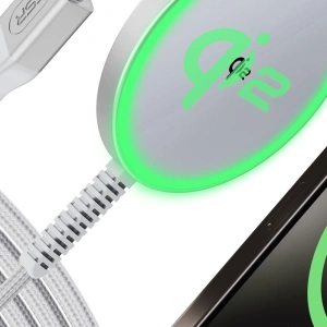 Hurtownia GSM - Indukciós töltő ESR HaloLock QI2 Mini Magnetic MagSafe vezeték nélküli töltő 15W Ezüst - ESR814 - {ean13} - Hurt