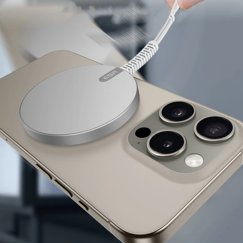 Hurtownia GSM - Ładowarka indukcyjna ESR HaloLock QI2 Mini Magnetic MagSafe wireless charger 15W Silver - ESR814 - {ean13} - Hurt