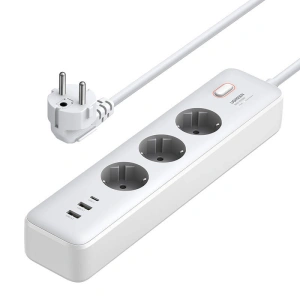 Wholesale UGREEN CD286 power strip 3xAC, 2xUSB-A, USB-C 30W 2m white - UGR1844 - {ean13} - Hurt