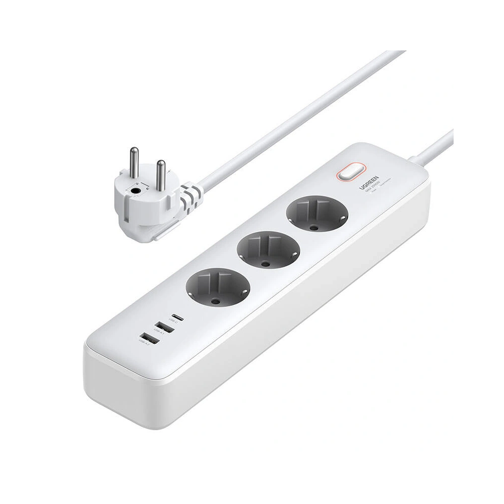 Wholesale UGREEN CD286 power strip 3xAC, 2xUSB-A, USB-C 30W 2m white - UGR1844 - {ean13} - Hurt