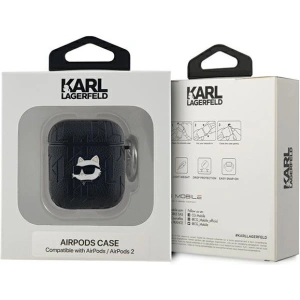 Hurtownia GSM - Etui Karl Lagerfeld KLA2PGCHPK Apple AirPods 1/2 kryt Monogram Choupette Head černý/black - KLD2033 - {ean13} - Hurt