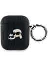 Etui Karl Lagerfeld KLA2PGKCPK Apple AirPods 1/2 cover Monogram Karl & Choupette Head czarny/black