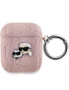 Hurtownia GSM - Etui Karl Lagerfeld KLA2PGKCPP Apple AirPods 1/2 cover Monogram Karl & Choupette Head różowy/pink - KLD2036 - {ean13} - Hurt