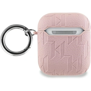 Hurtownia GSM - Etui Karl Lagerfeld KLA2PGKCPP Apple AirPods 1/2 kryt Monogram Karl & Choupette Head růžový/pink - KLD2036 - {ean13} - Hurt