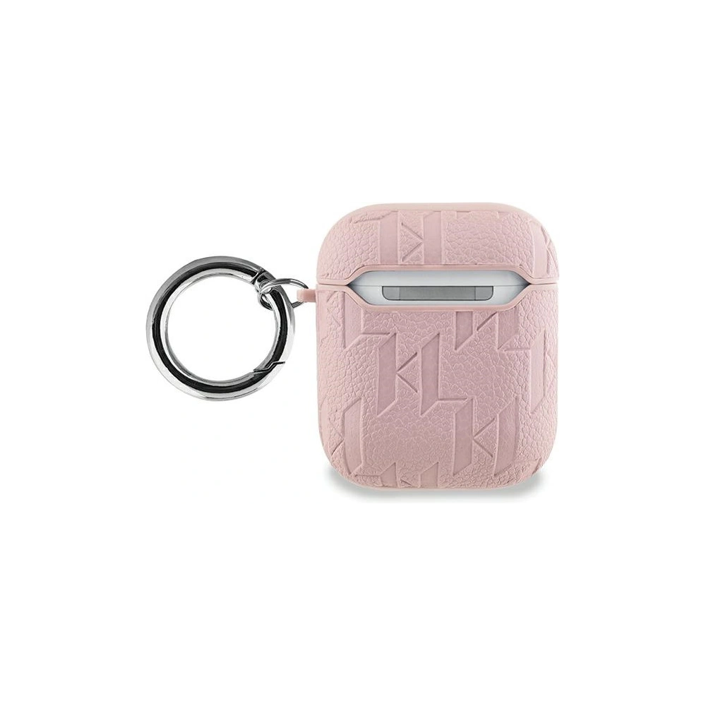 Hurtownia GSM - Etui Karl Lagerfeld KLA2PGKCPP Apple AirPods 1/2 cover Monogram Karl & Choupette Head różowy/pink - KLD2036 - {ean13} - Hurt