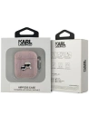Hurtownia GSM - Etui Karl Lagerfeld KLA2PGKCPP Apple AirPods 1/2 cover Monogram Karl & Choupette Head różowy/pink - KLD2036 - {ean13} - Hurt