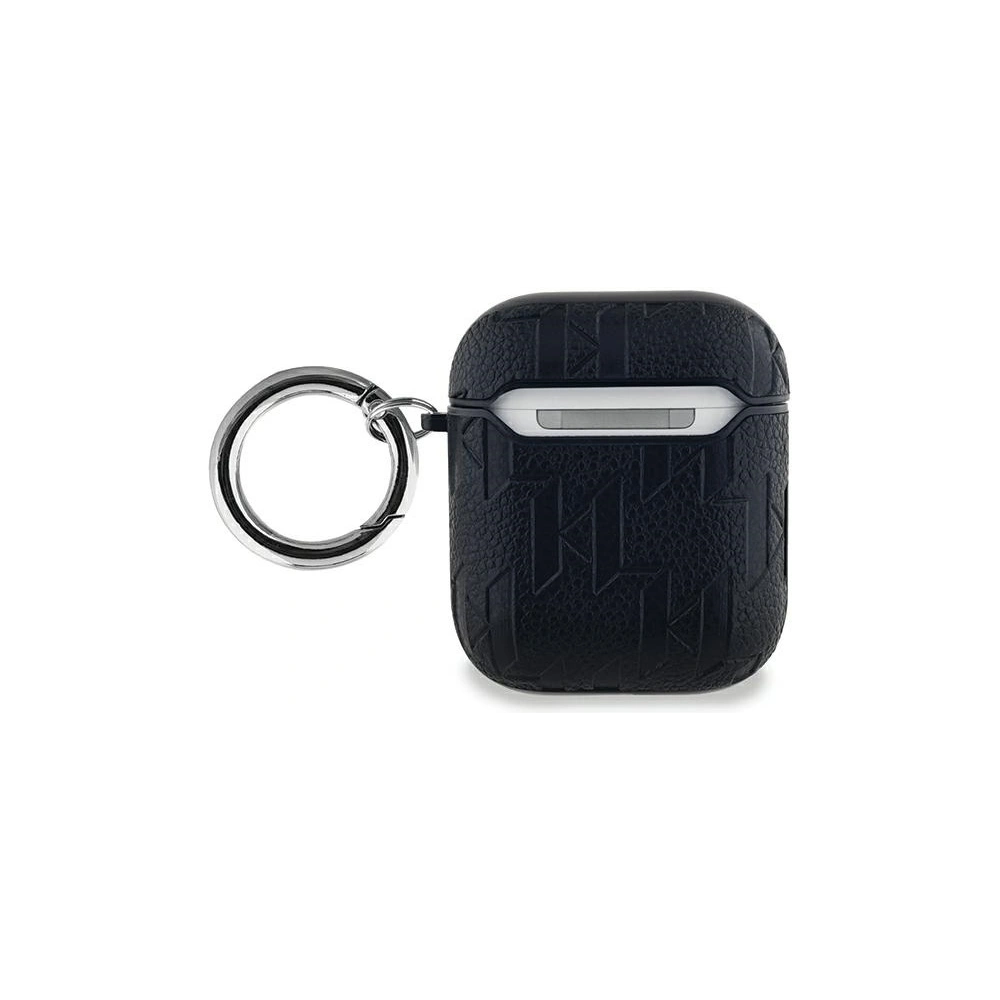Hurtownia GSM - Etui Karl Lagerfeld KLA2PGKIPK Apple AirPods 1/2 cover Monogram Karl Head czarny/black - KLD2037 - {ean13} - Hurt