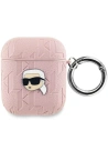 Etui Karl Lagerfeld KLA2PGKIPP Apple AirPods 1/2 cover Monogram Karl Head różowy/pink