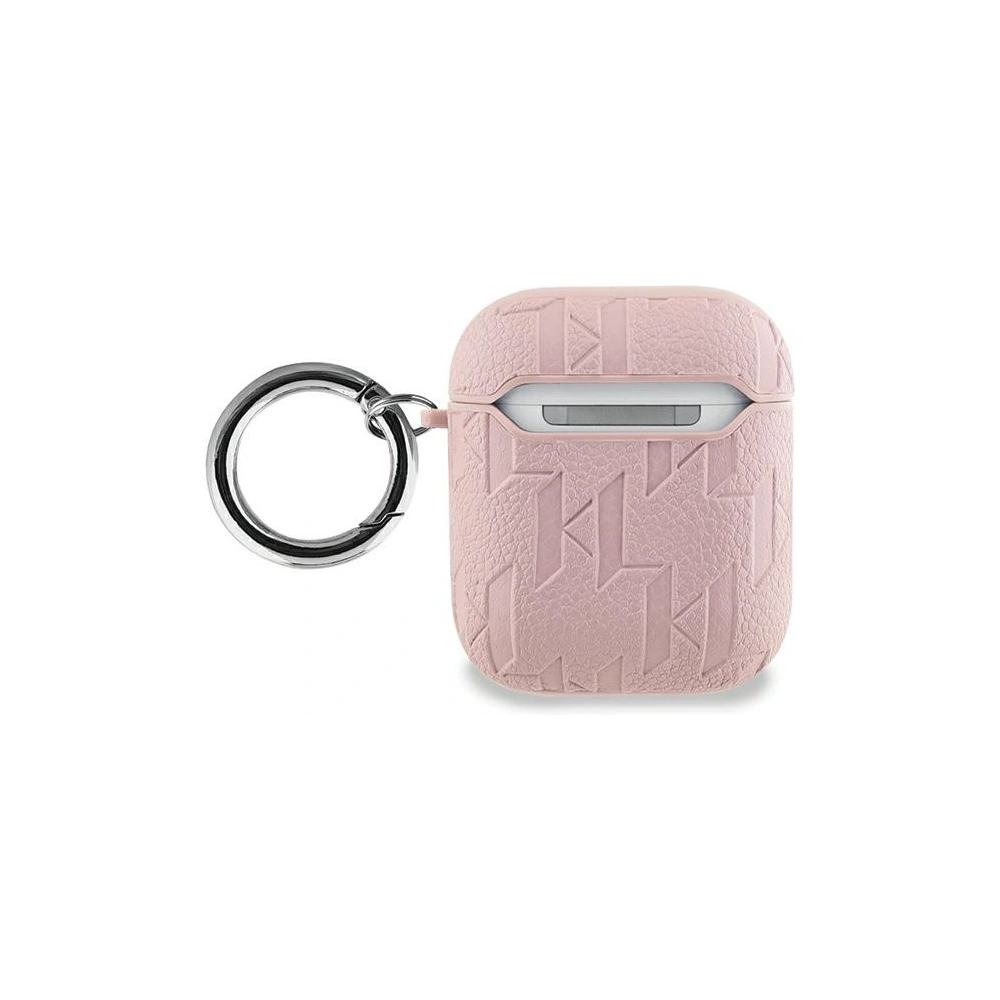 Hurtownia GSM - Etui Karl Lagerfeld KLA2PGKIPP Apple AirPods 1/2 kryt Monogram Karl Head růžový/pink - KLD2038 - {ean13} - Hurt