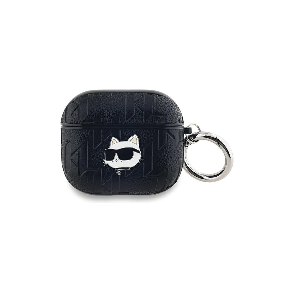 Wholesale Karl Lagerfeld KLA3PGCHPK Apple AirPods 3 cover Monogram Choupette Head black - KLD2039 - {ean13} - Hurt