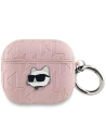 Karl Lagerfeld KLA3PGCHPP Apple AirPods 3 cover Monogram Choupette Head pink