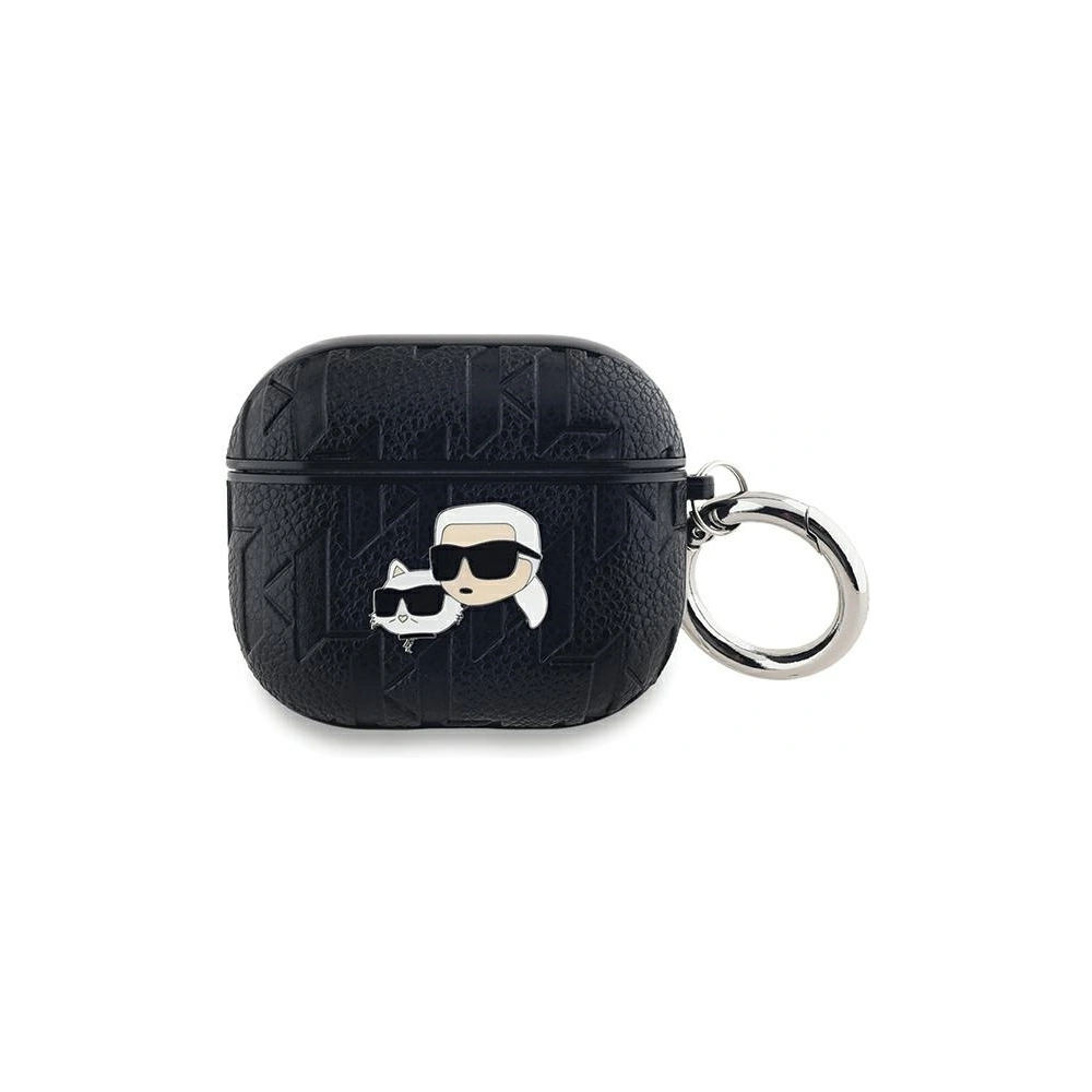 Hurtownia GSM - Etui Karl Lagerfeld KLA3PGKCPK Apple AirPods 3 cover Monogram Karl & Choupette Head czarny/black - KLD2041 - {ean13} - Hurt