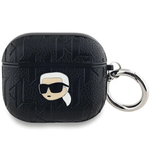 Hurtownia GSM - Etui Karl Lagerfeld KLA3PGKIPK Apple AirPods 3 kryt Monogram Karl Head černý/black - KLD2043 - {ean13} - Hurt