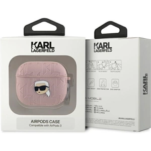 Hurtownia GSM - Etui Karl Lagerfeld KLA3PGKIPP Apple AirPods 3 kryt Monogram Karl Head růžový/pink - KLD2044 - {ean13} - Hurt