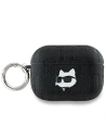 Etui Karl Lagerfeld KLAP2PGCHPK Apple AirPods Pro (2. generace) obal Monogram Choupette Head černý/black