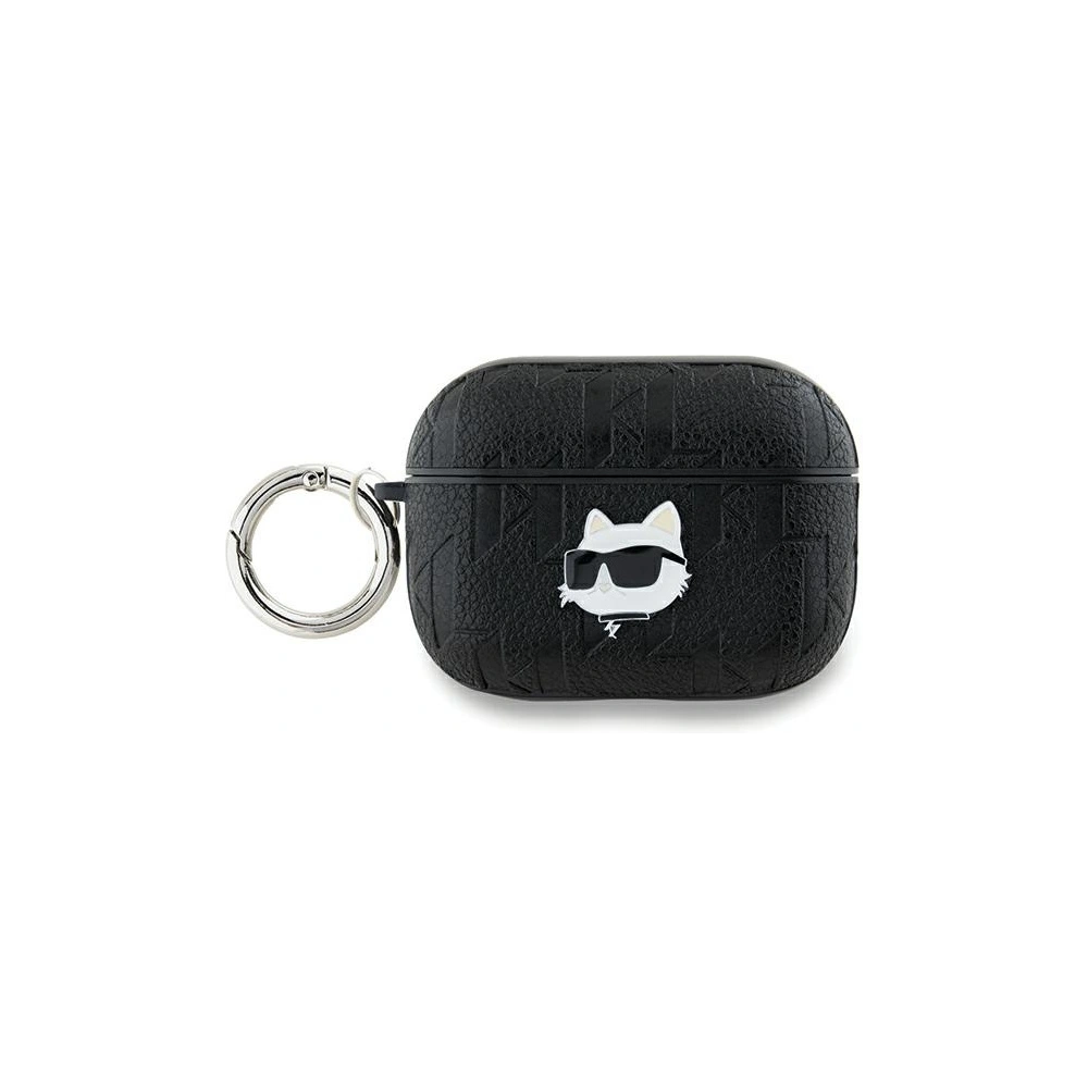 Hurtownia GSM - Etui Karl Lagerfeld KLAP2PGCHPK Apple AirPods Pro (2. generace) obal Monogram Choupette Head černý/black - KLD2045 - {ean13} - Hurt