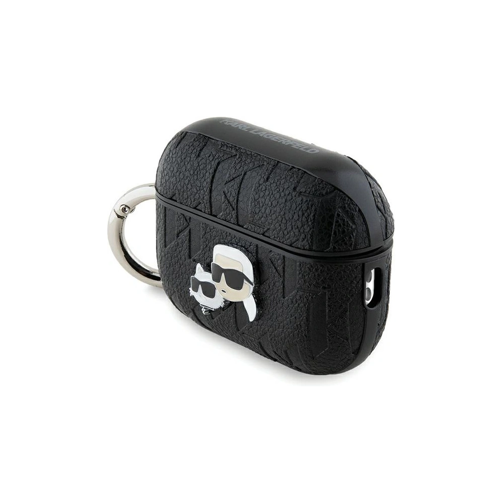 Hurtownia GSM - Etui Karl Lagerfeld KLAP2PGKCPK Apple AirPods Pro (2. generace) kryt Monogram Karl & Choupette Head černý/black - KLD2046 - {ean13} - Hurt