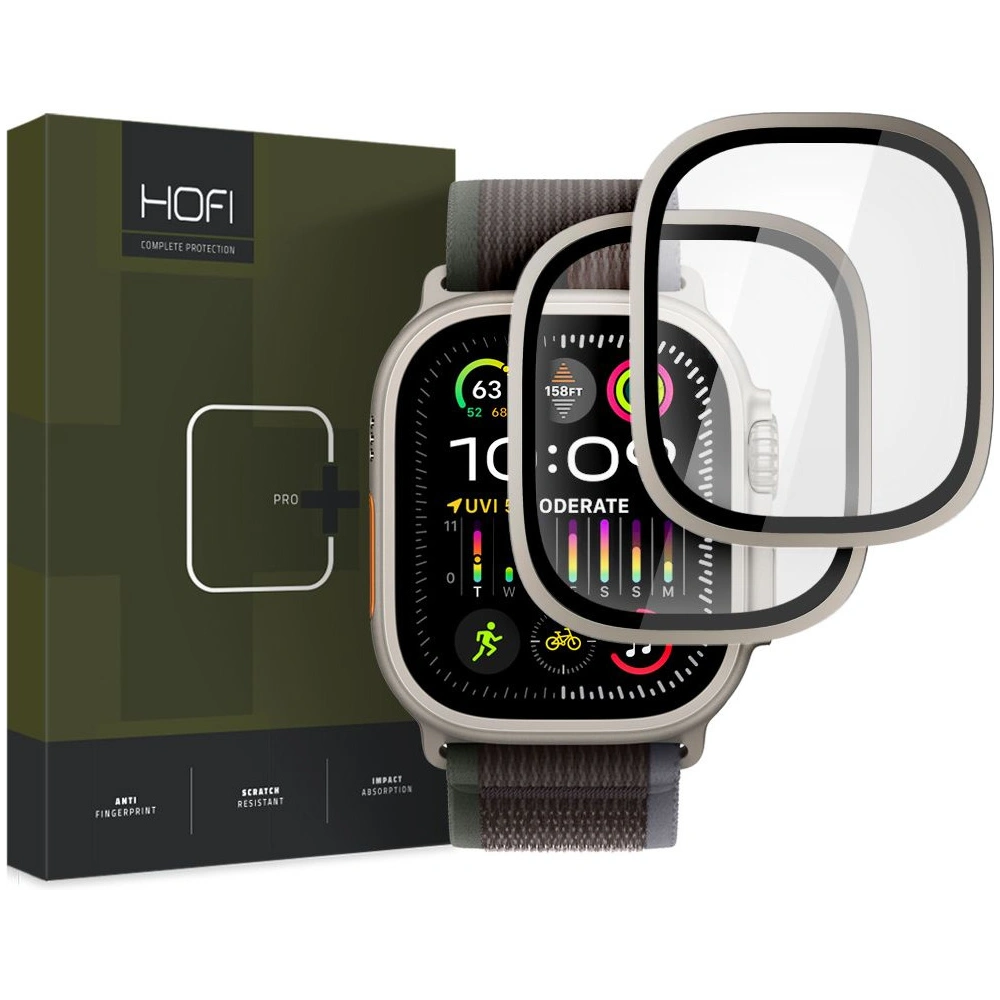 Hurtownia GSM - Tvrzené sklo Hofi Glass Ring Apple Watch Ultra 1 / 2 49mm Titanium [2 PACK] - HOFI506 - {ean13} - Hurt