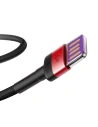 Hurtownia GSM - Kabel USB-C Baseus Cafule Huawei SuperCharge, QC 3.0, 5A 1m (czarno-czerwony) - BSU692BLKRED - {ean13} - Hurt