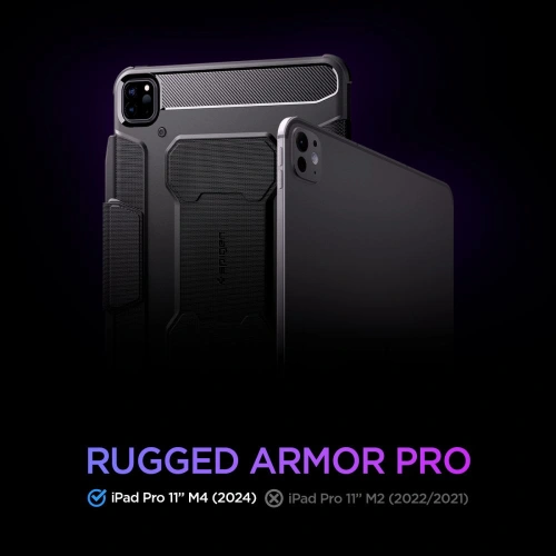 Etui Spigen Rugged Armor Pro Apple iPad Pro 11" 2024 (5. generacji) Black