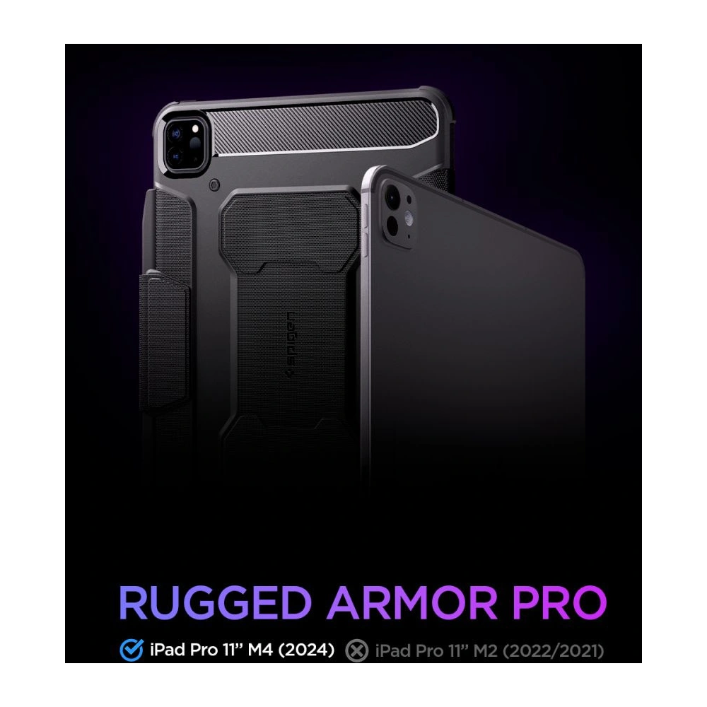 Wholesale Spigen Rugged Armor Pro Apple iPad Pro 11" 2024 (5 gen) Black - SPN3422 - {ean13} - Hurt