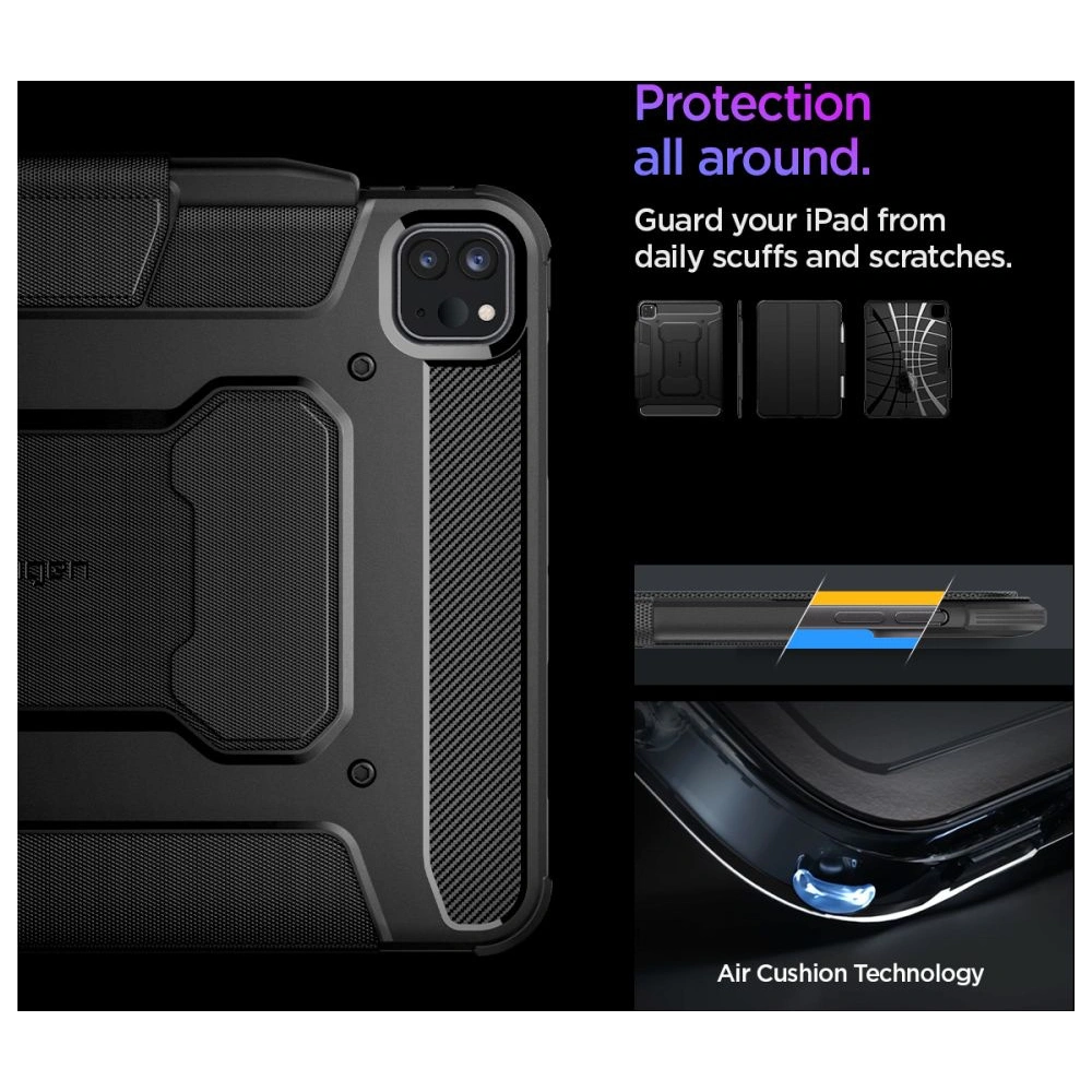 Wholesale Spigen Rugged Armor Pro Apple iPad Pro 11" 2024 (5 gen) Black - SPN3422 - {ean13} - Hurt