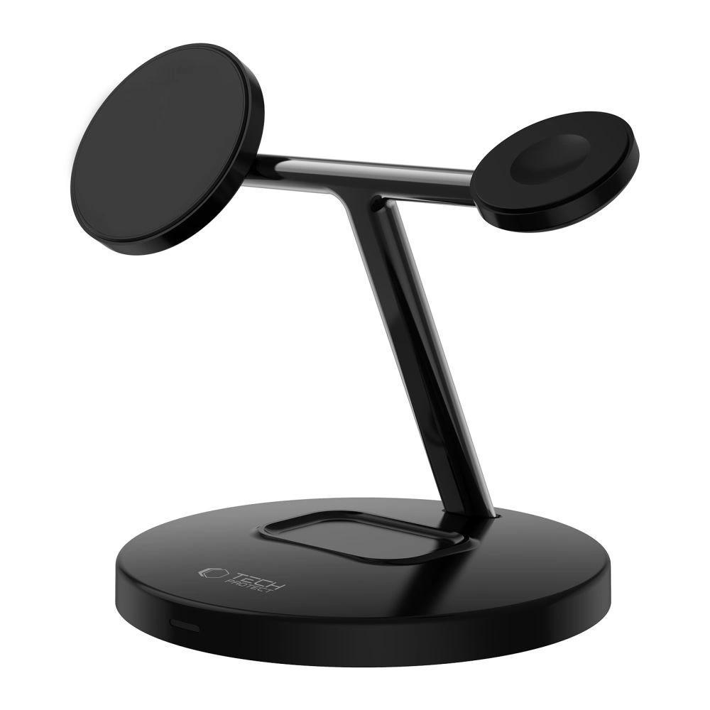 Wholesale Tech-Protect A35 QI 15W Magnetic Magsafe 3in1 Wireless Charger + USB-C / USB-C cable 100cm black - THP2853 - {ean13} - Hurt
