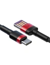 Hurtownia GSM - Kabel USB-C Baseus Cafule Huawei SuperCharge, QC 3.0, 5A 1m (czarno-czerwony) - BSU692BLKRED - {ean13} - Hurt